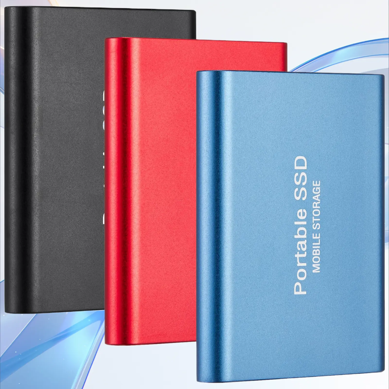 High Capacity Portable External SSD 1TB 2TB 4TB 8TB Fast Speed Pocket Sized Solid State Storage Drive