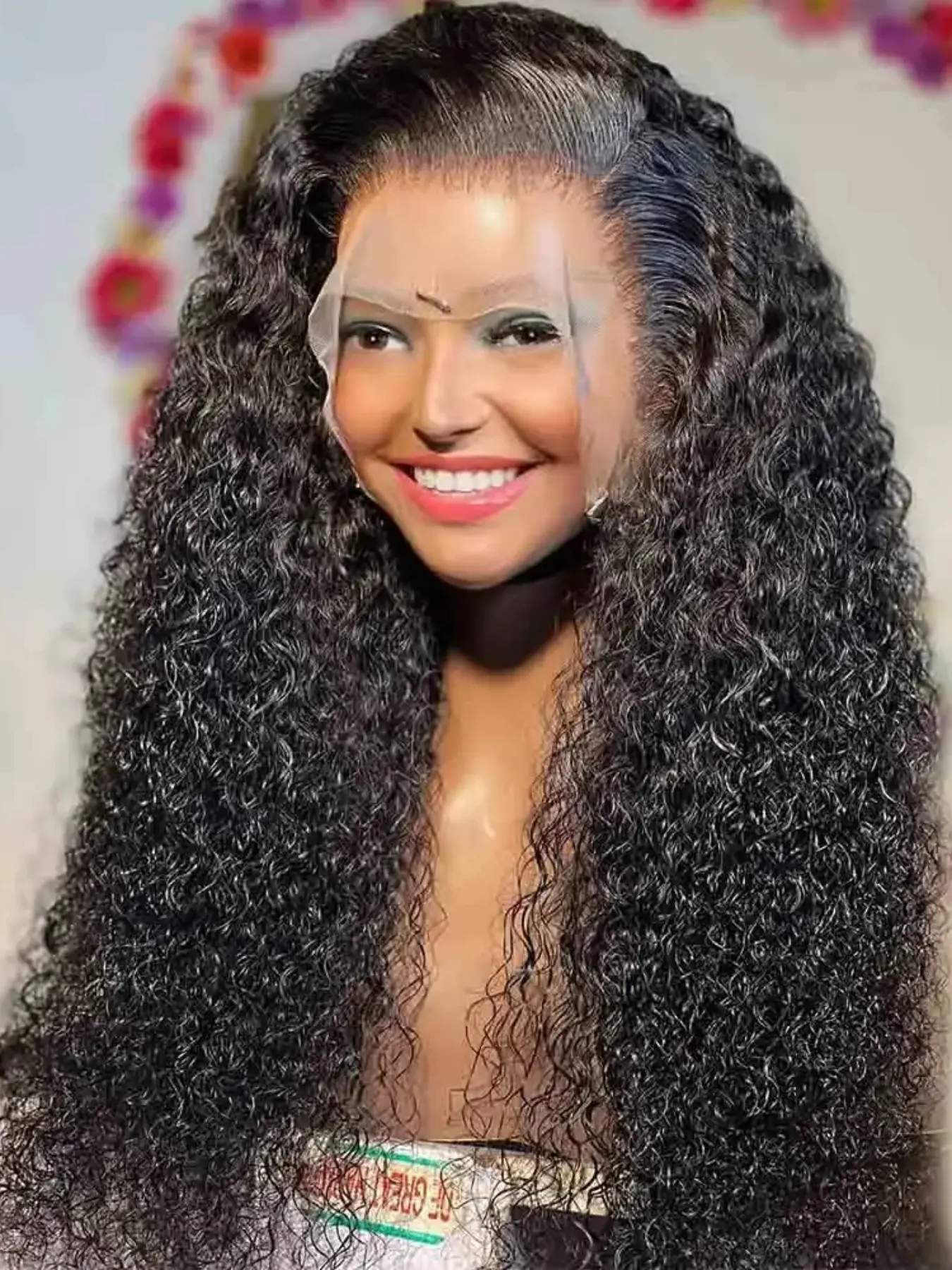 Trendy New 26-Inch Soft Synthetic Wig, 180% Density, Curly Lace Front, Pre-Plucked, Daily Use, All Seasons