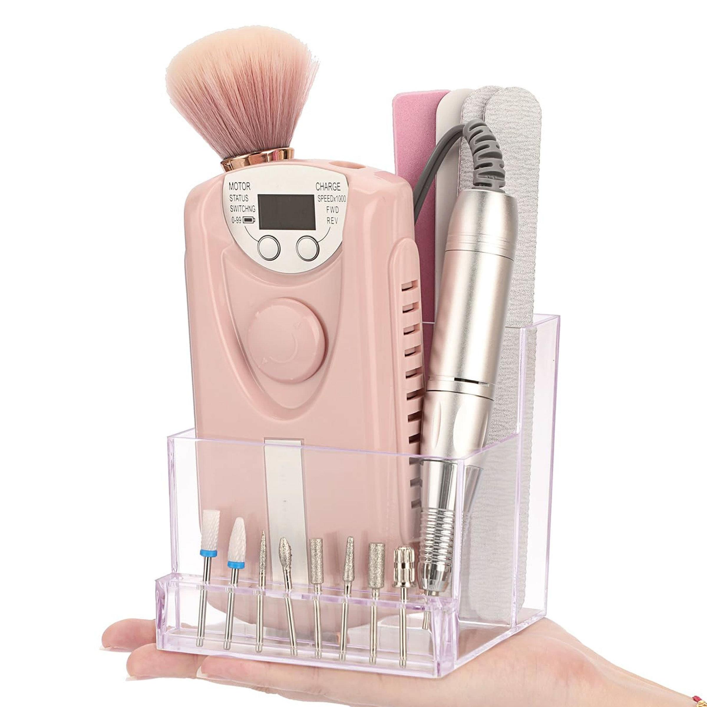 Nail Art Tool Storage Box, Multi-grid Nail Art Tool Organizer, Portable Nail Art Tool Storage Box for Home & Salon Use, Multifunctional Storage Bin