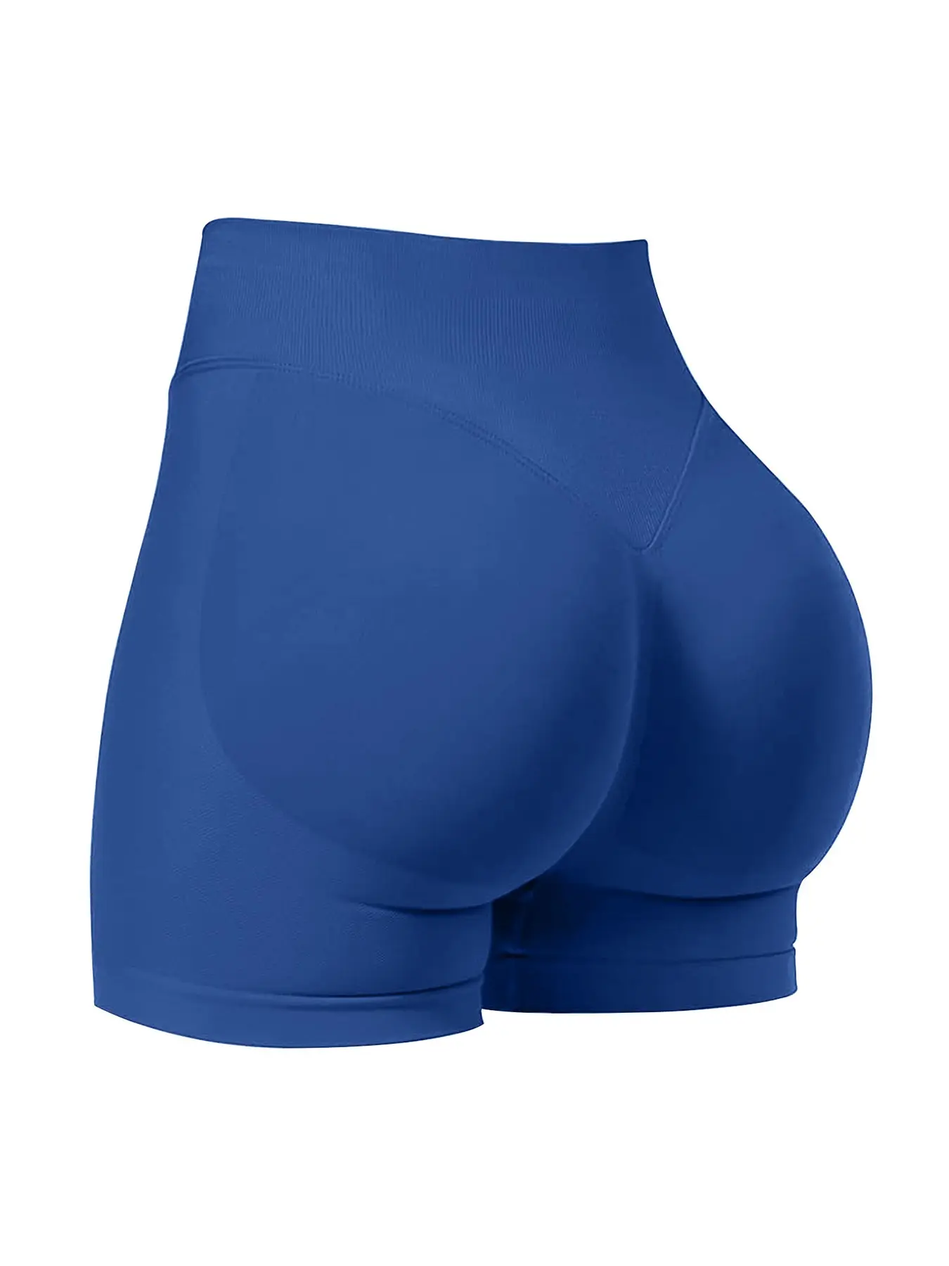 New Three-Section Waist Seamless Sporty Peach Butt Shorts for Women, Running Tight Yoga Pants, Fitness Three-Quarter Pants