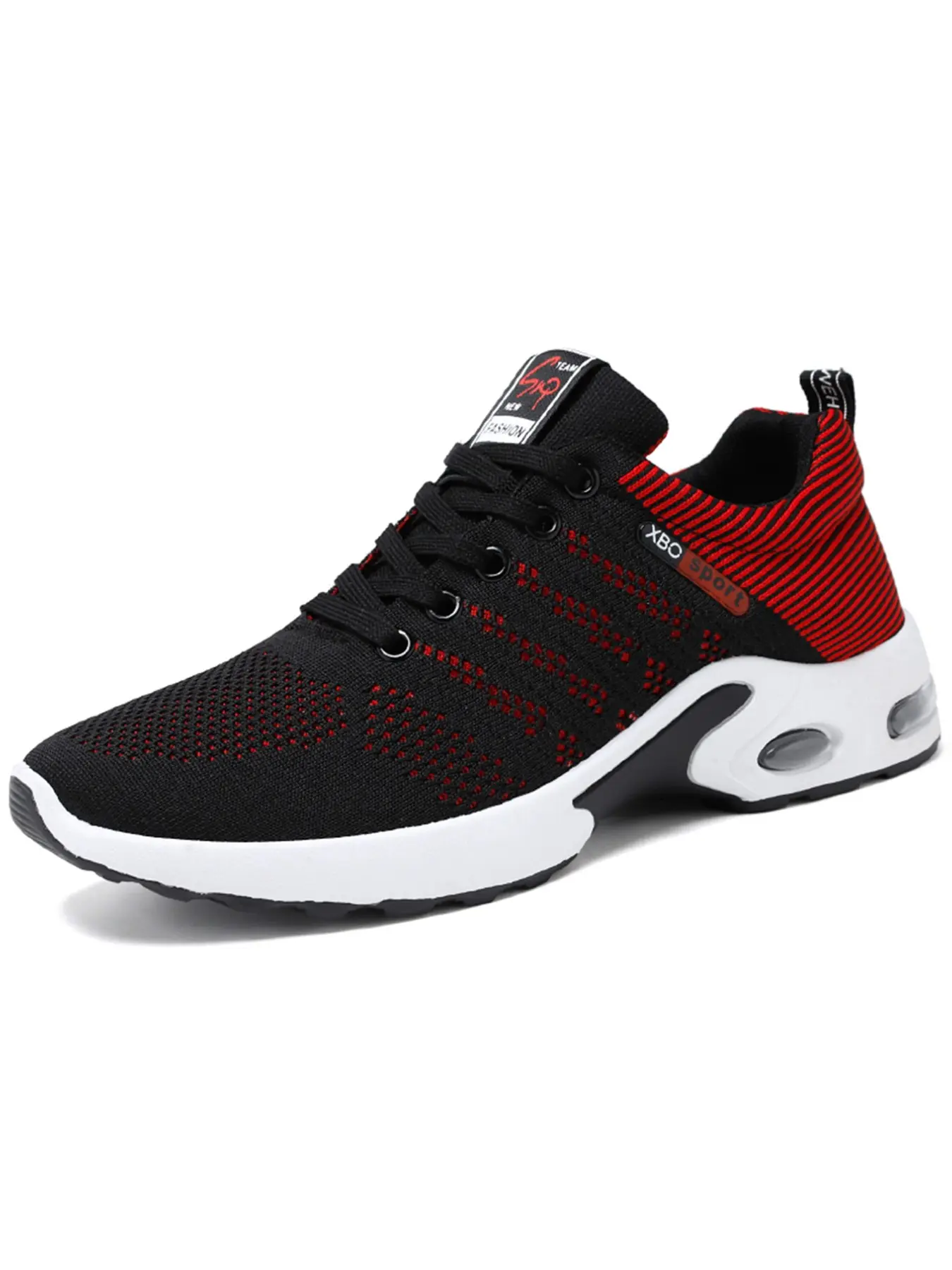 2026 Spring Summer New Men's Running Shoes, Flyknit Air Cushion Shock Absorption, Breathable Lightweight Fitness Sneakers