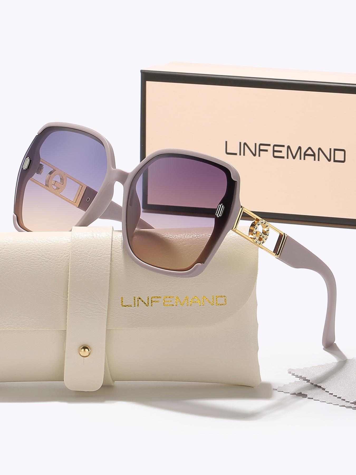 Unisex Simple Style Ombre Tinted Lens Modern Sunglasses, Trendy Casual Oversized Frame Sunglasses for Everyday Use, Fashion Accessories for Outdoor Activities, High Quality Sunglasses