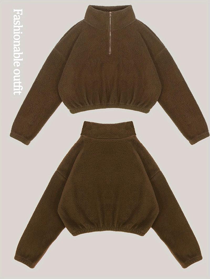 Amoyer 3-Piece Tracksuit Set for Women, fleece-lined zip jacket + top + high-waist pants, cozy winter activewear for gym, running, travel Amoyer 3-Piece Tracksuit Set for Women, fleece-lined zip jacket + top + high-waist pants, cozy winter activewear for gym, running, travel