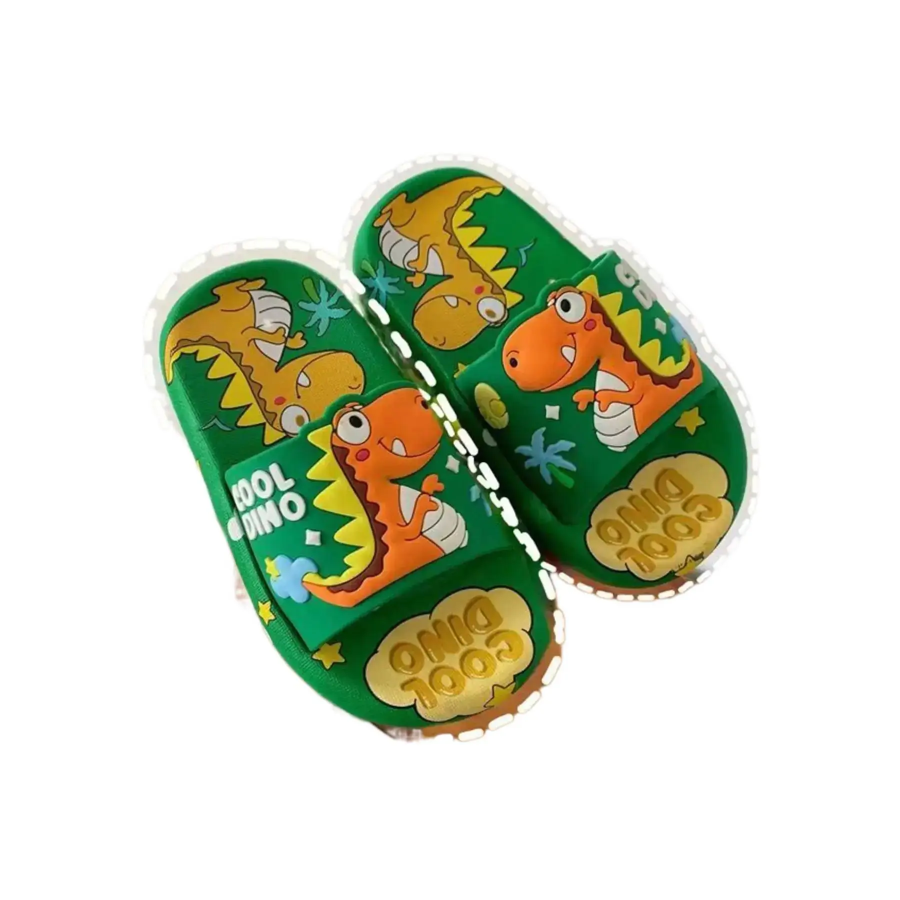 Summer Baby Toddler Dinosaur Slippers Cute Cartoon Soft Sole Indoor Outdoor Bathroom Sandals Slides New Arrival