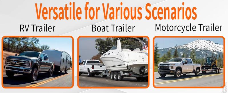 Cxforste Adjustable Trailer Hitch Drop Hitch Fits 2 Inch Receiver, 6" Drop/Rise, Tow Hitch with 2" and 2-5/16" Ball, 30,000 LBS GTW, Trailer Hitches with Anti-Theft Pin, Black. Heavy Duty Solid Ball Mount.Ultra Quiet