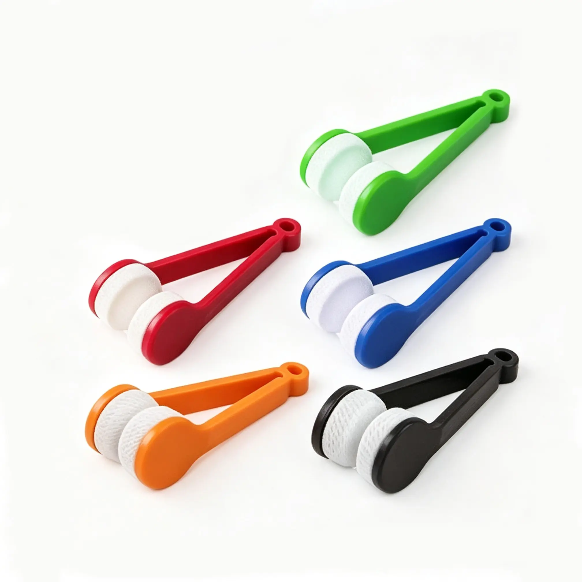 Portable Eyeglass Cleaning Clip, Mini Microfiber Lens Wiper, Pocket Size, Reusable, Scratch-Free, for Eyeglasses, Sunglasses, Blue Light Glasses