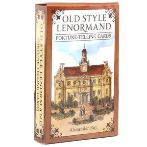 Oracle Cards Old Style Lenormand Tarot Deck, 36 Portable Fortune-Telling Game Cards, Brain Teaser Multiplayer Game, Easter Christmas Halloween Gift