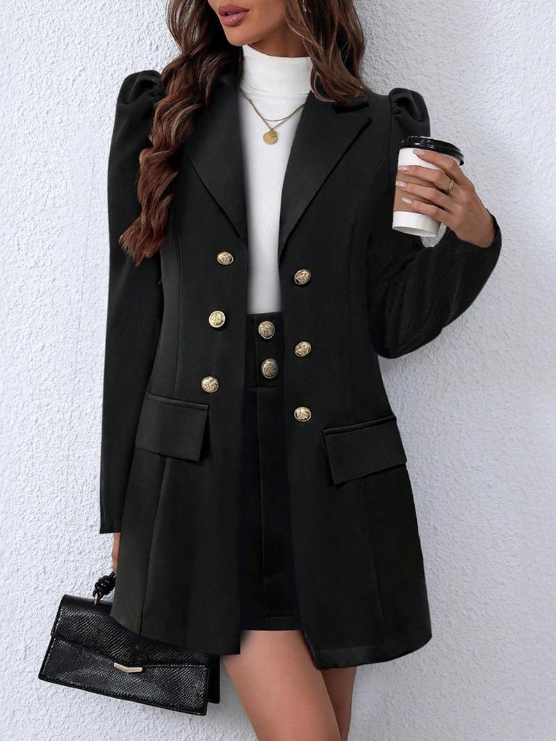 Two-Piece Set Women's Plaid Print Button Front Trendy Blazer & Pocket Skirt Set, Casual Lapel Neck Long Sleeve Outerwear & Short Skirt for Work Office Business, Ladies Spring & Fall Clothes Two-Piece Set Women's Plaid Print Button Front Trendy Blazer & Pocket Skirt Set, Casual Lapel Neck Long Sleeve Outerwear & Short Skirt for Work Office Business, Ladies Spring & Fall Clothes