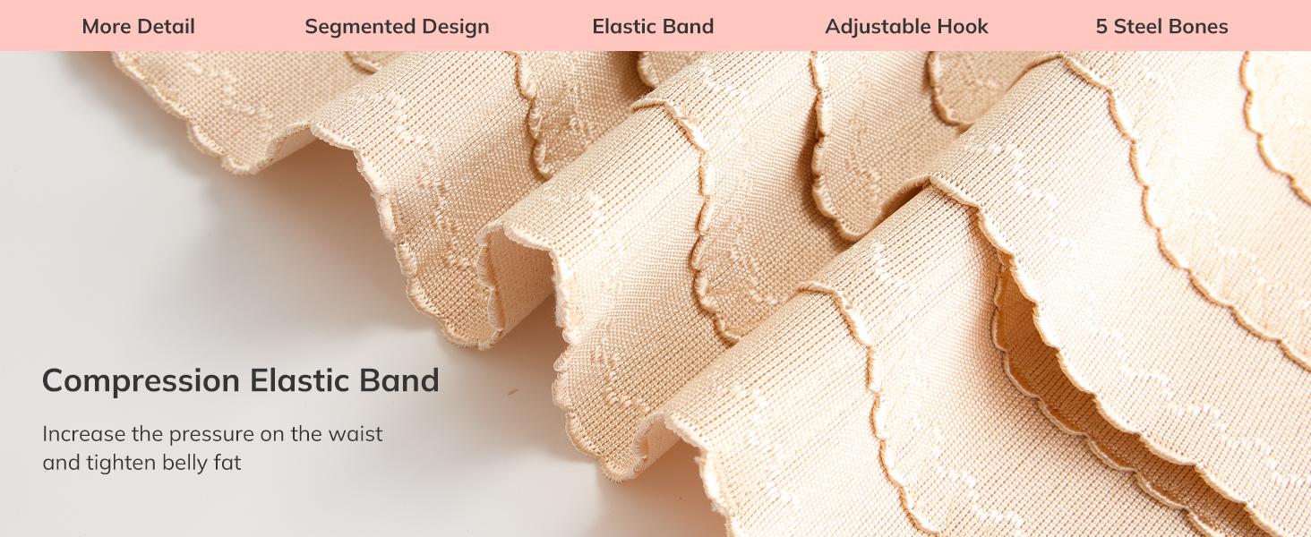 Segmented Waist Trainer for Women Corset Shapewear Waist Cincher Tummy Control Faja Body Shaper