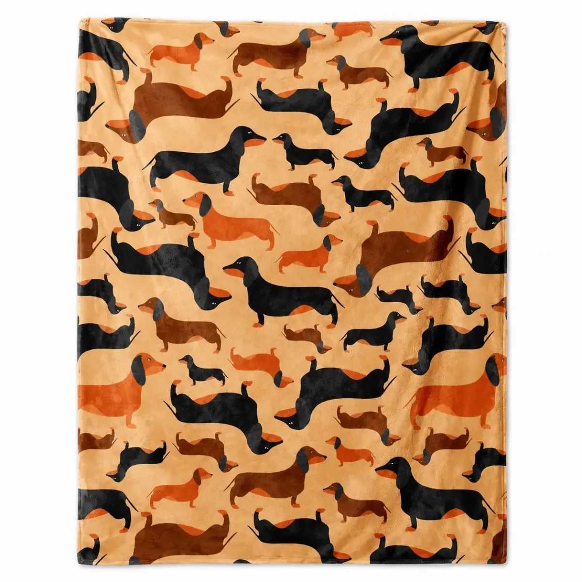 Puppy Blanket Cute Dog Print Flannel Throw Blanket with Storage Bag, Soft Cozy Blanket for Couch Bed Travel Camping Office, Dog Lover Gift