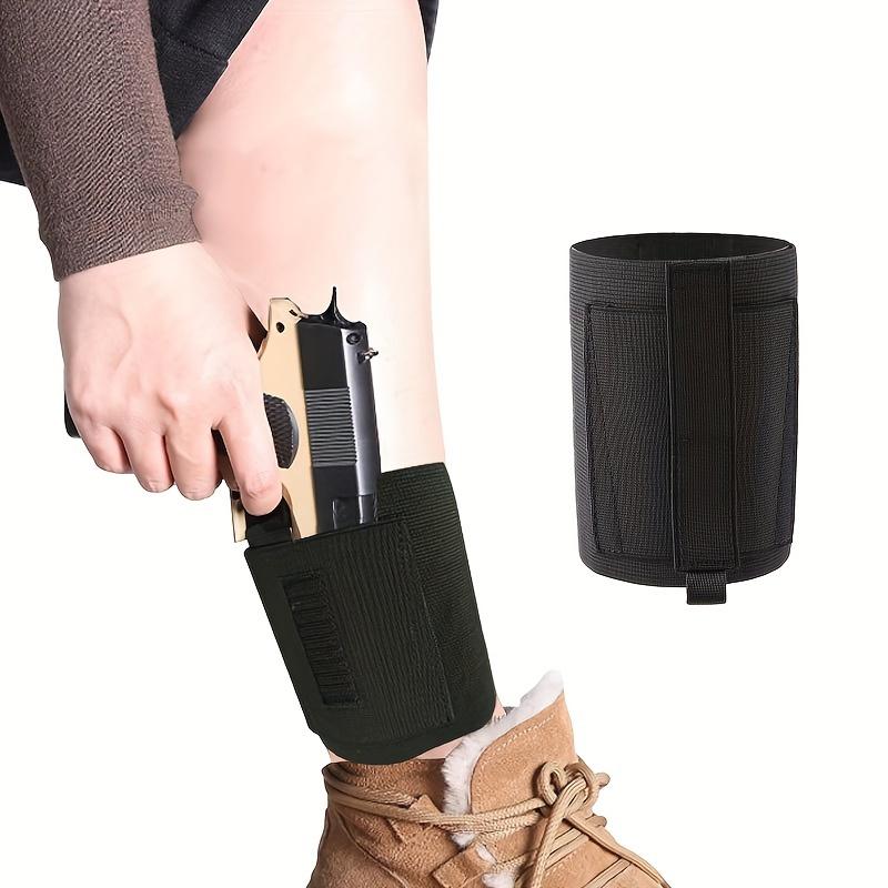Concealed Carry Ankle Holster - Deep Concealment Leg Holster for Men and Women with Magazine Pocket, Right and Left Hand Draw, Elastic and Breathable Design for Comfortable Wear