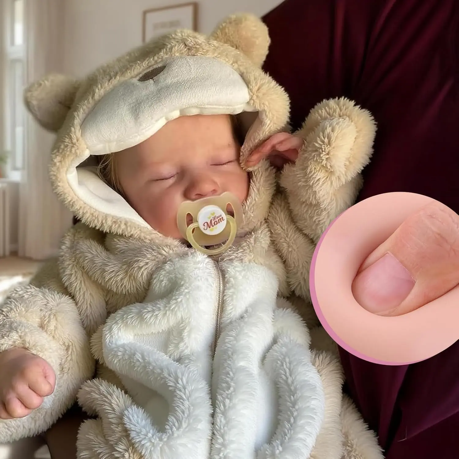 Lifelike Reborn Baby Dolls Boy - 17-Inch Baby Soft Body Realistic-Newborn Baby Doll Silicone Full Body Vinyl Real Life Baby Dolls with Toy Accessories for Kids Age 3+