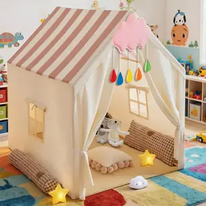 Play Tent, Portable Toy House, Indoor Playhouse, Fantasy Castle Tent, Secret Space, Party Decoration, Holiday Gift, No Lights Included
