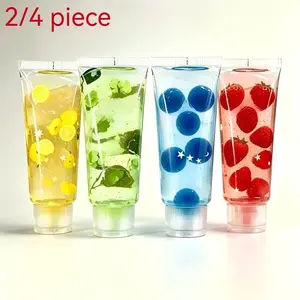 Jelly Soft Four-Part Toy, Toothpaste Tube Transparent Gel Squeeze, Sensory Squeeze Toy, Fun and Educational Plaything for Kids