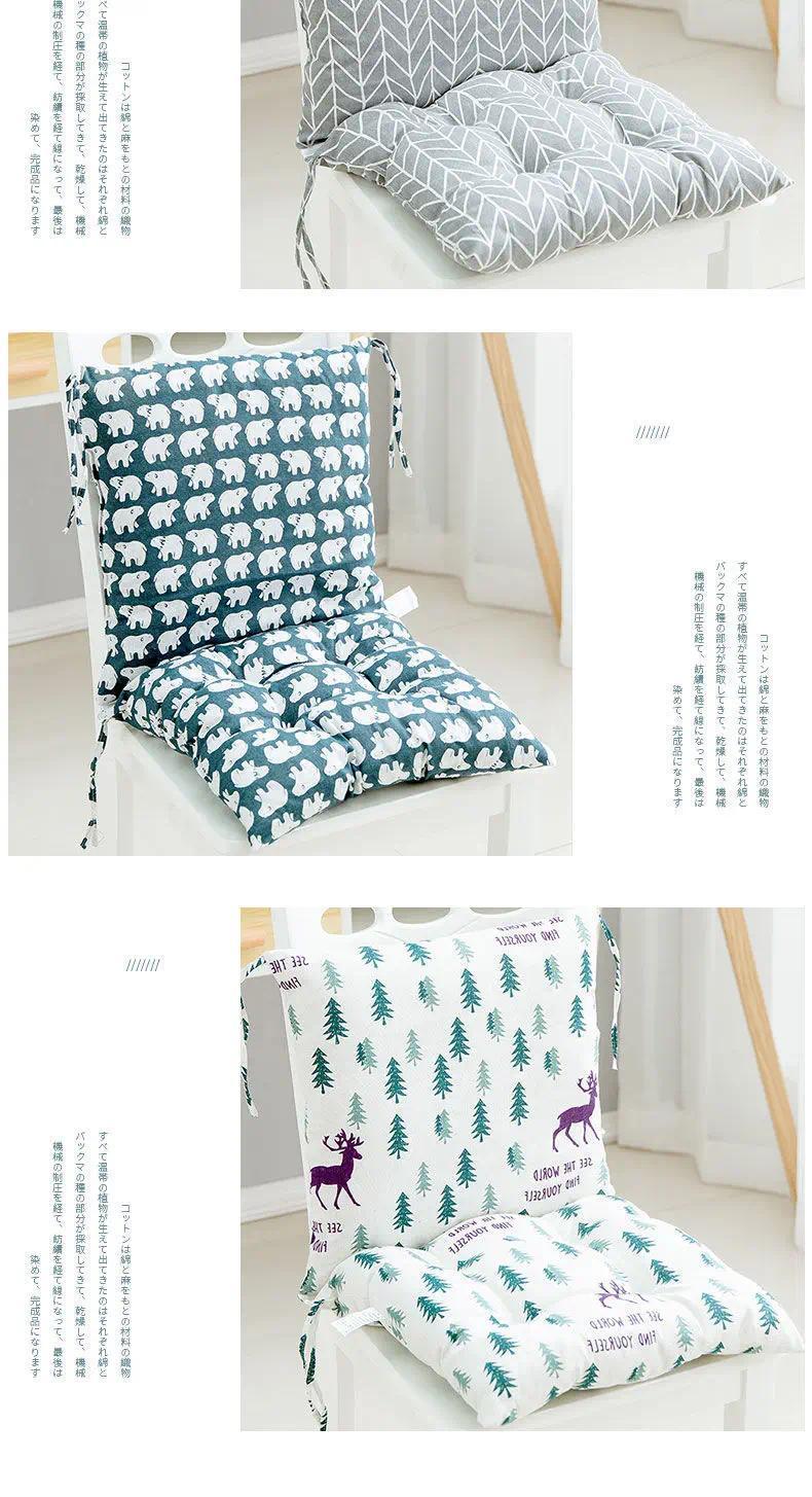 New Soft Linen Chair Cushion Indoor Outdoor Garden Patio Home Office Sofa Seat Mat Buttocks Pads Seats with Backs and Cushion