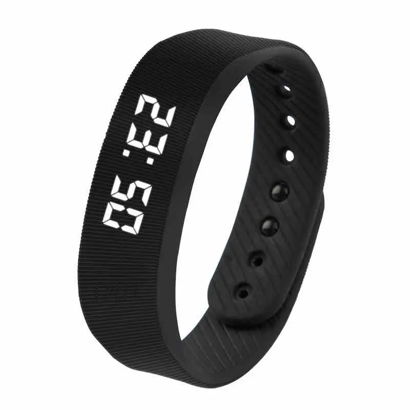 Unisex Digital Watch with Alarm, Step Counter, Timer, Night Light, Fashionable Sporty Design, Non-Stimulating Wearable Device