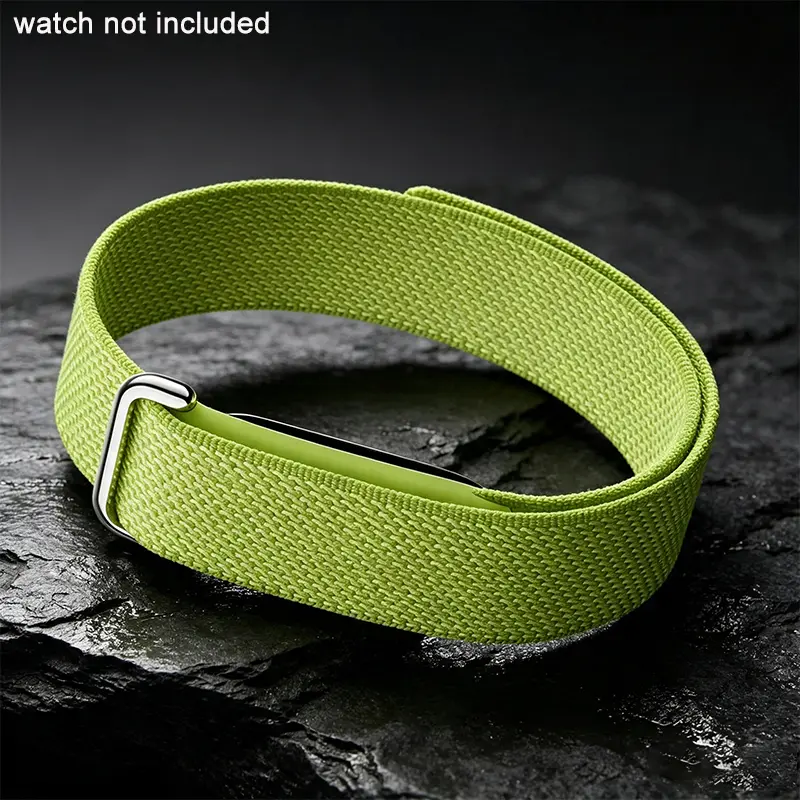 Breathable Velcro Bracelet Quick-dry Nylon Braided Smartwatch Strap For Google Fitbit Air Sports Wrist Band Accessories Replacement