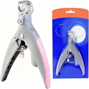 Illuminated Pet Nail Clipper with 5X Magnification and LED Light, Safe Pet Grooming Nail Care Tool for Dogs and Cats