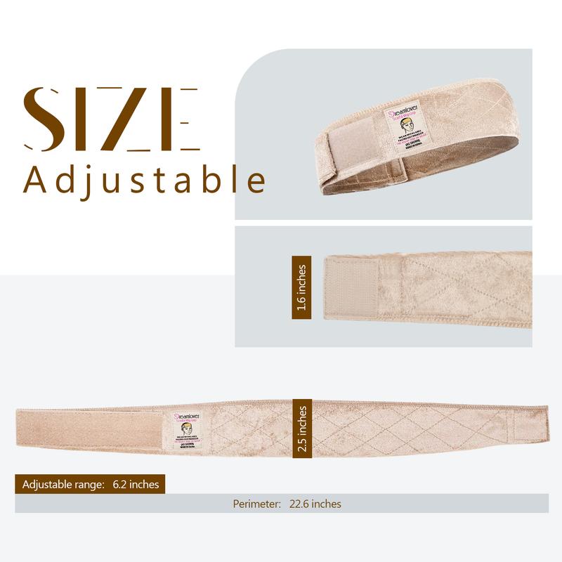 Dreamlover Brown Black Wig Grip Band 2pcs for Women Adjustable Headband for Keeping Wigs in Place Non Slip Comfortable Breathable Hair Styling Tool