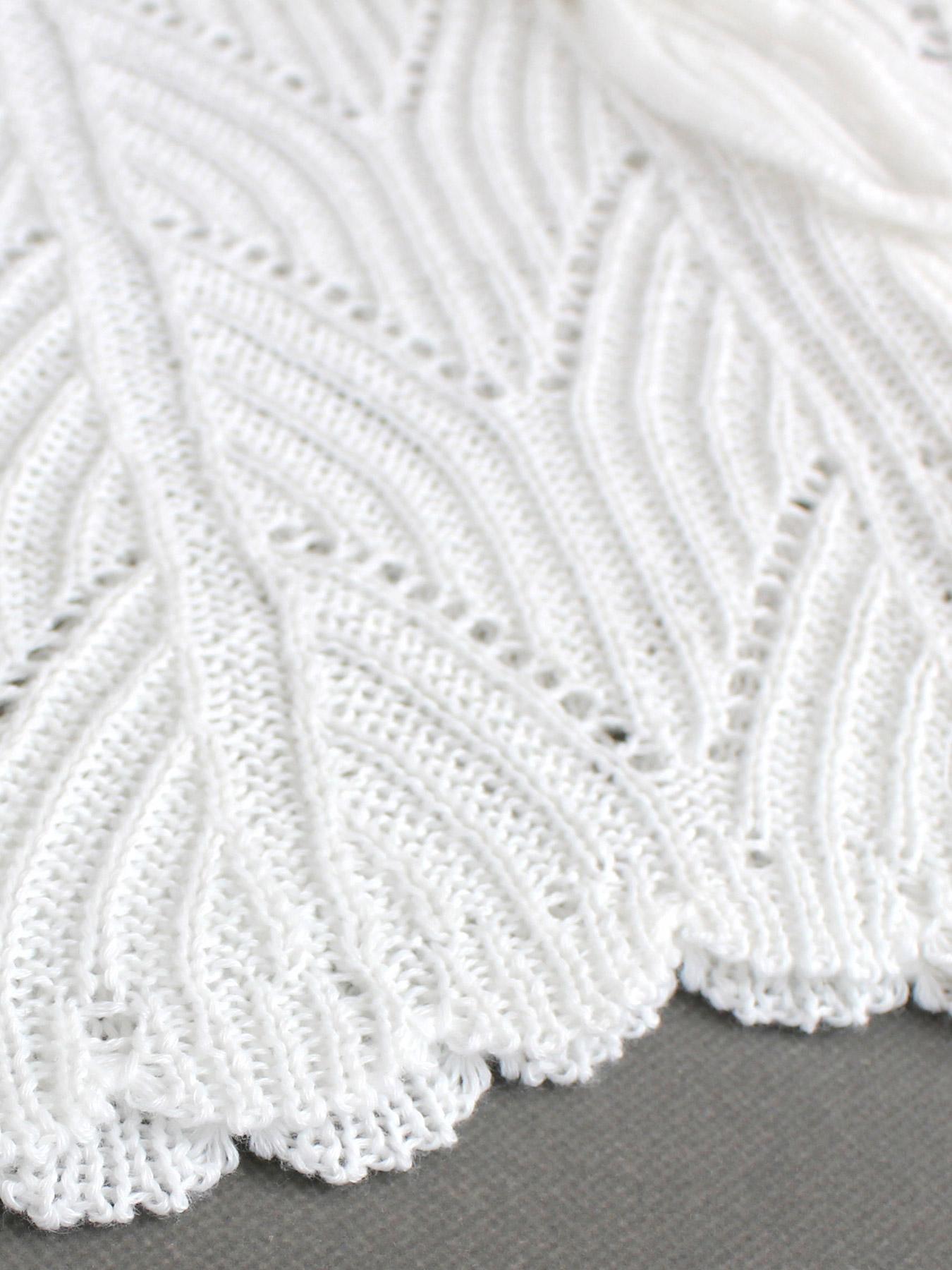 Women's Plain Hollow Out Drawstring Waist Knit Shorts, Casual Relaxed Shorts, Boho Scallop Trim Cover Up Shorts for Beach Holiday Vacation, Ladies Summer Bottoms