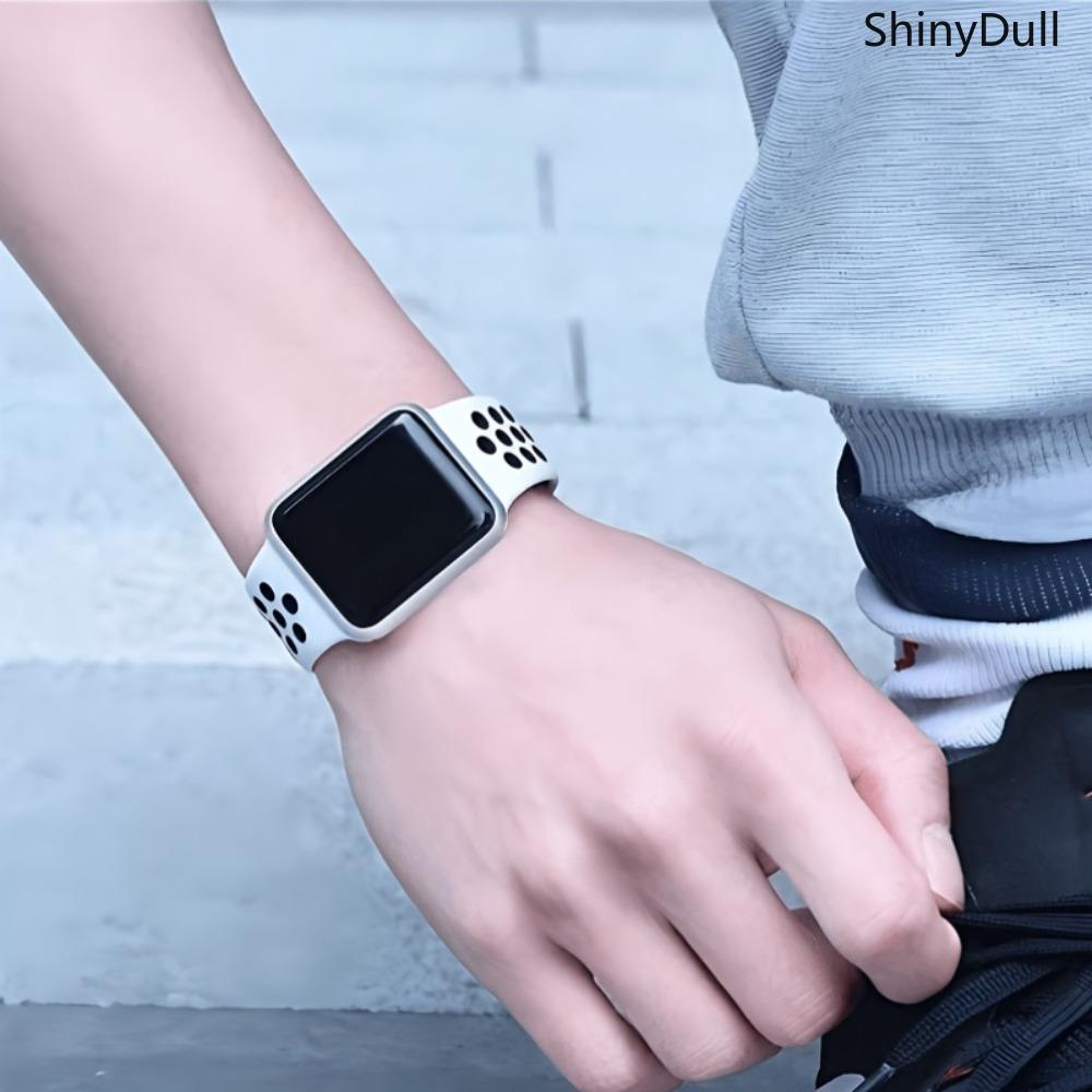 2-Pack Soft Silicone Sports Strap for Apple Watch – Durable, Breathable, Fits 38–49mm, Series 1–11, SE, Ultra / Ultra 2, Unisex