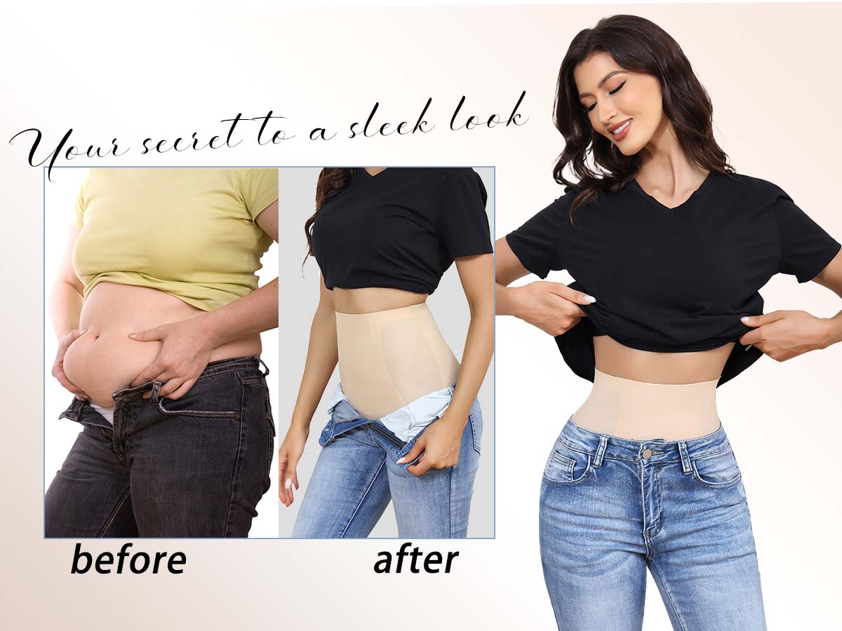 LEVAO High Waisted Tummy Control Shorts for Women Shapewear with Steel Bones, Seamless Body Shaper Panties Anti-Roll Down