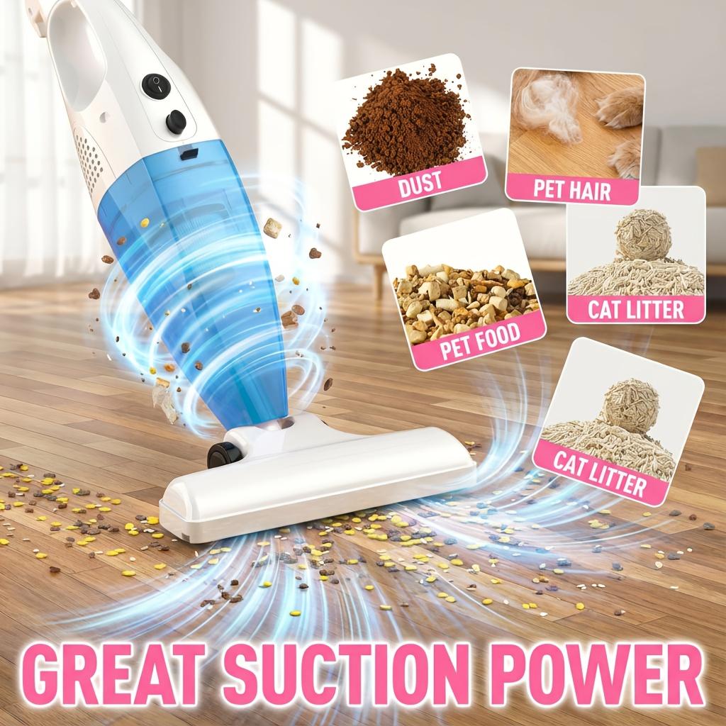 500W Corded Stick Vacuum Cleaner Gift 9 Accessories, 15KPa Powerful Suction 2-in-1 Lightweight Handheld Vacuum with HEPA Filter, Quiet Portable Dust Buster for Hard Floor, Carpet, Pet Hair, Sofa & Dorm, Blue