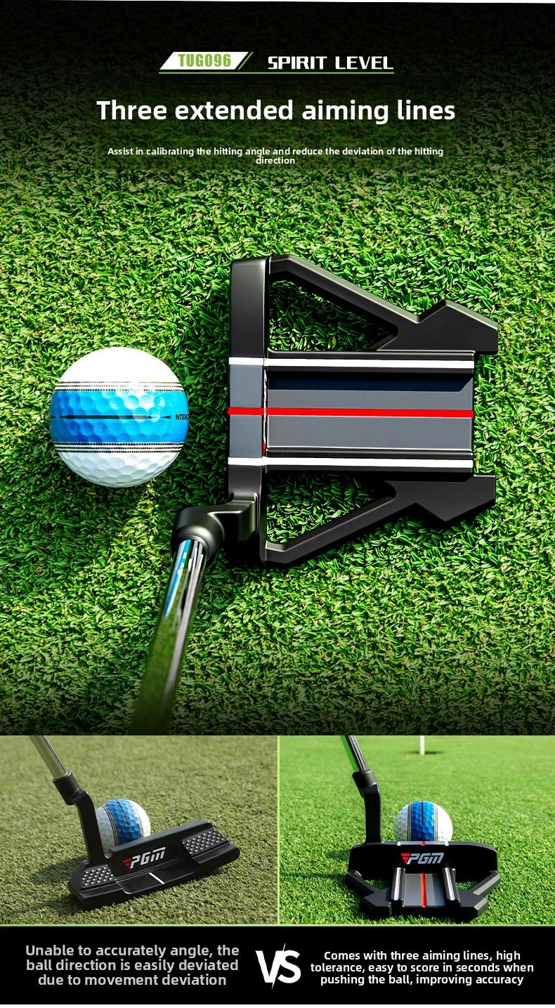 Golf Putter - 3-Line Alignment, Single Club (Men's & Women's) - Stable, Low Center of Gravity, High Forgiveness, Precision Alignment Lines