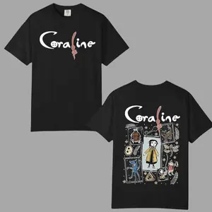 Women's Coraline 2-Sided Graphic T-Shirt -Classic Fit - Birthday Holiday Gift