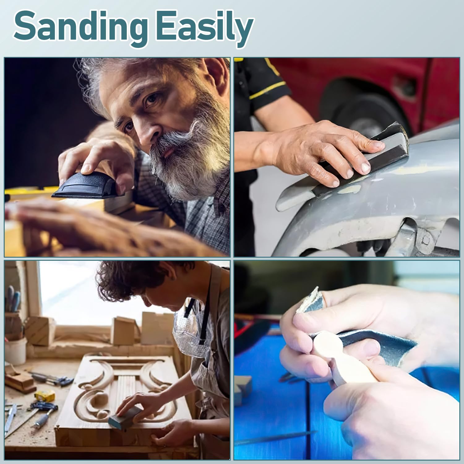 72 count Sand Paper, Wet Dry Sandpaper Assortment Pack, Assorted for  Furniture Metal Finishing and Automotive Polishing, 400/600/800/1000/1200/1500/2000/2500/3000 Grit, 9 x 3.6 Inch