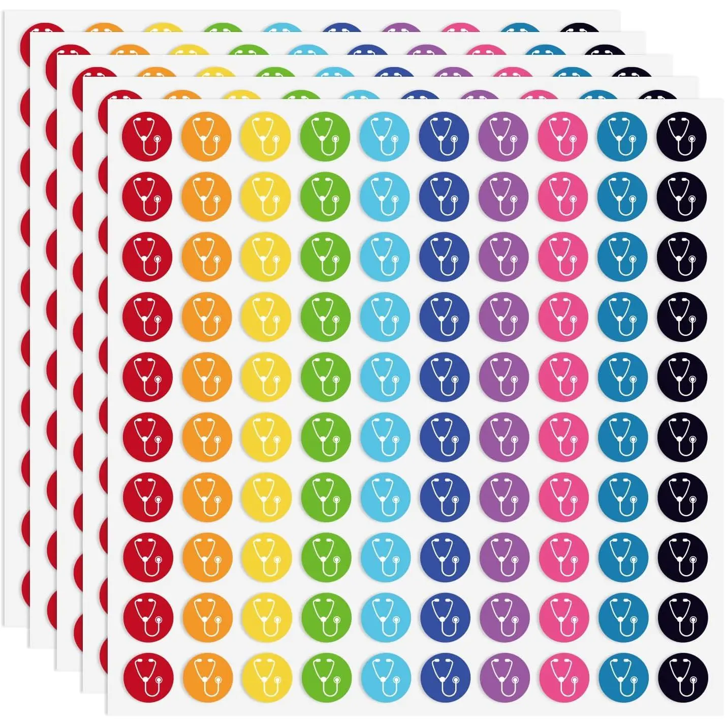 Appointment Reminder Stickers, 500 count, 0.5 Inch  Nurse Icon Labels for Planners, Calendars, Journals