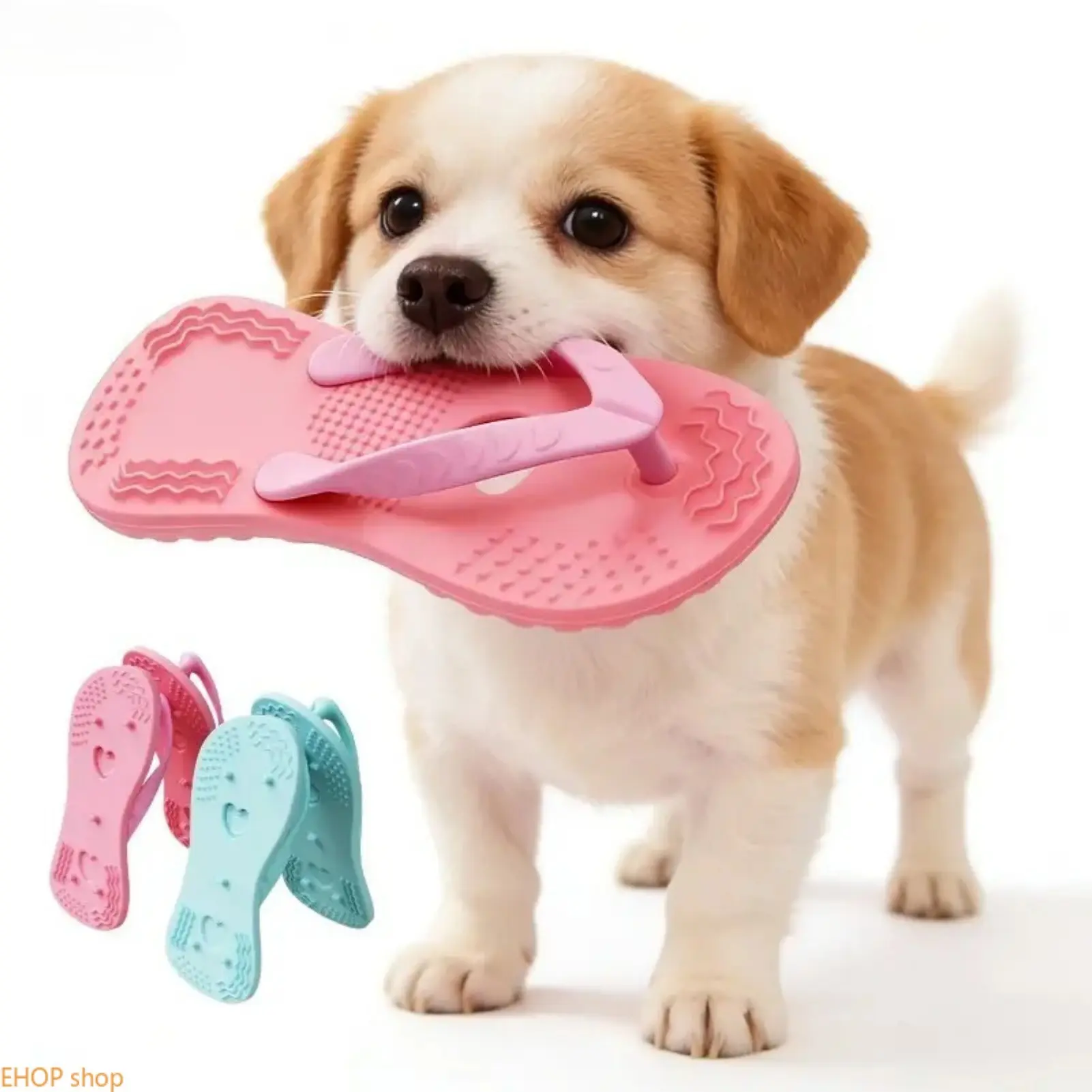 Cute Shoe Shaped Puppy Chew Toy Soft Durable Teething Molar Toy Anxiety Relief Interactive Slipper Dog Toy For Small Pets