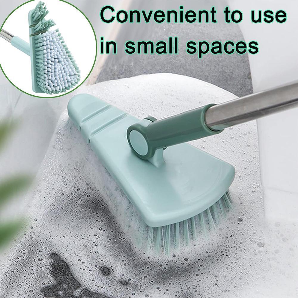 Stiff Bristle Shower Brush, Removable Cleaning Brush with Long Handle, Home Essentials Professional Cleaning Tool for Bathroom & Kitchen & Balcony, Floor Tiles Cleaning Supplies 2024 Rug Cleaning, Summer Gift