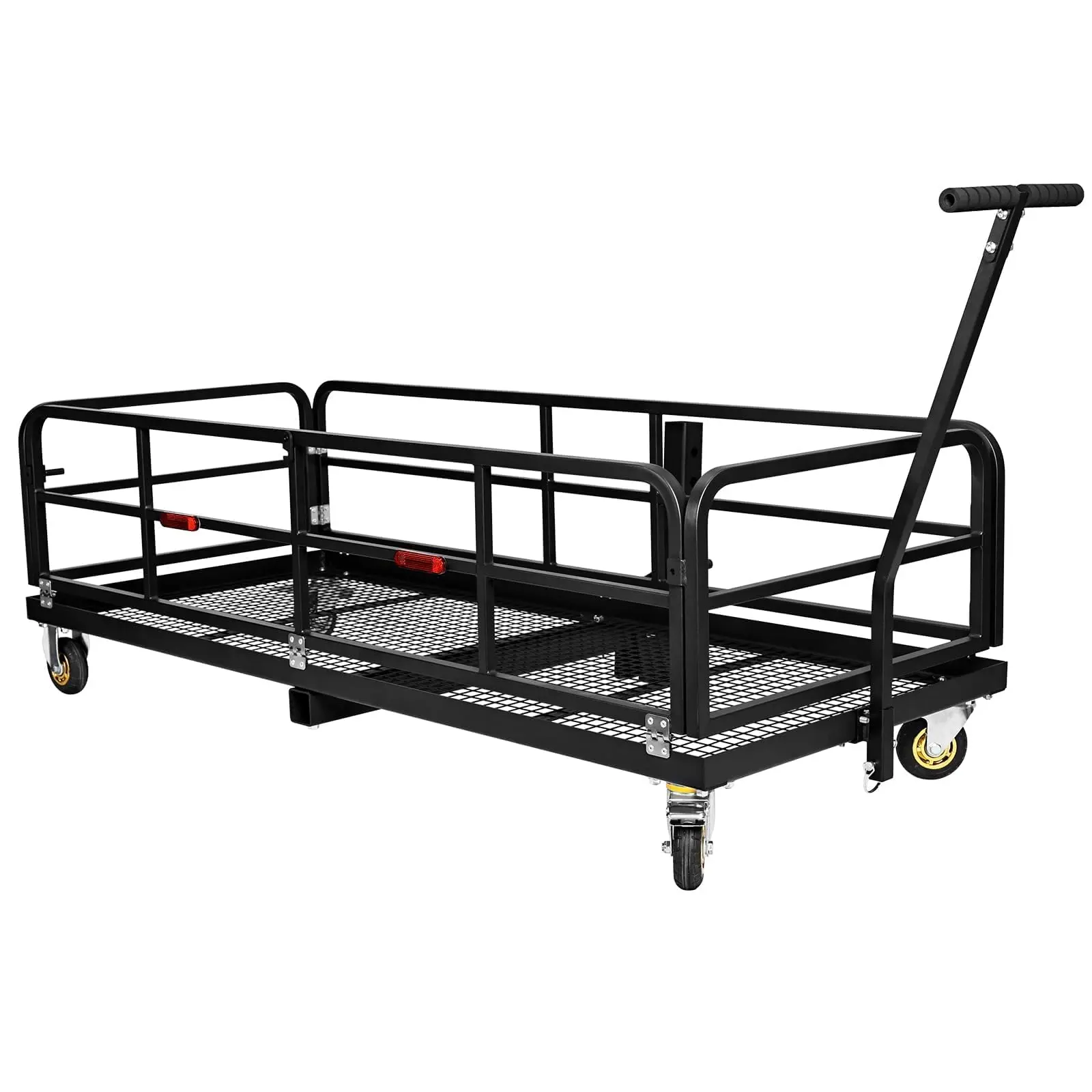 Garvee Large Folding Hitch Cargo Carrier Rack 60"x26"x13.8" with Wheels – Heavy Duty 750 Lbs Capacity Rear Luggage Basket for 2" Receiver – Ideal Storage Solution for SUV, Truck, Trailer, RV Camping, Travel, Tailgating