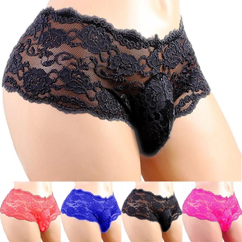 2026 Sexy Colorful Lace Underwear, Breathable Stylish Boxer Briefs for Nightclub, Stage Performance and Daily Wear, Romantic Novelty Gift for Husband, Boyfriend and Special Bedtime Surprise
