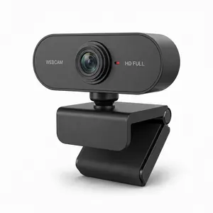 1080P Webcam with Microphone, USB HD Webcam for PC, Auto Light Correction, Plug and Play Web Cam for Laptop, Desktop, Video Calling, Conferencing, Streaming and Gaming