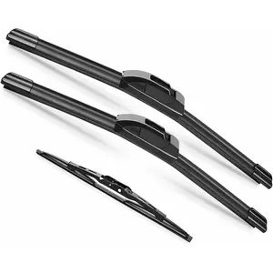 Windshield Wipers Set (Pack of 3) - 26in + 16in Front, 13in Rear Rubber Teflon Blade Replacement for Honda CRV 2012-2016, Top Lock, Original Factory Quality, All-Weather Reliable Performance, Easy Installation
