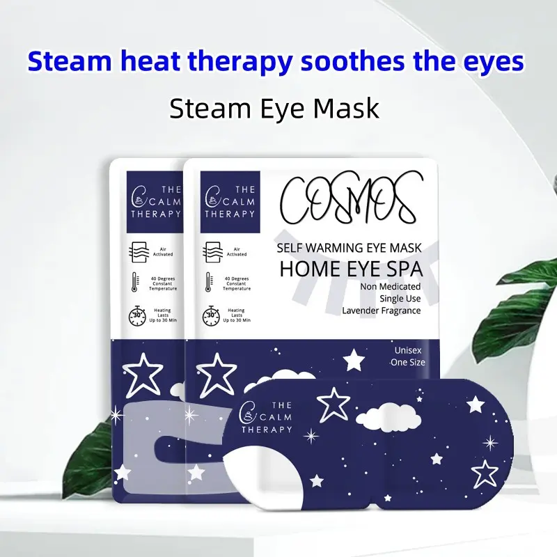 Self-Heating Steam Warming Eye Mask, Heat Therapy Sleep Eye Cover, Relieves Eye Fatigue, Soothing Breathable Design, Suitable for All Ages