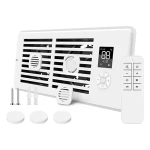 Smart AC Vent Booster Fan for 4" x 10" Registers, Dual Motor Register Booster Fan with Remote Control, 10 Speeds, 3 Modes, 2H/4H Timer, LCD Display, Dual Scent Diffuser Slots for Wall, Floor & Ceiling Vents,Sports & Outdoors
