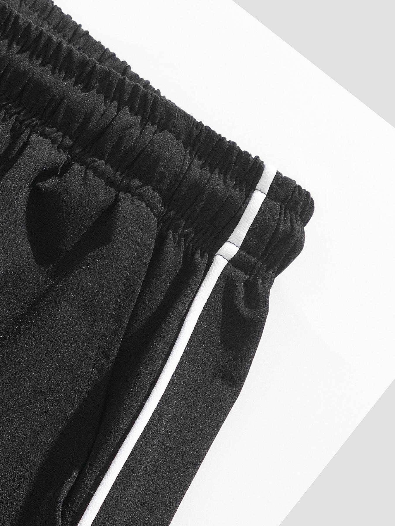 Men's Letter Tape Waistband Sweatpants, Regular Fit Casual Comfy Jogger Pants for Daily Wear, Men's Trousers for Summer, Athleisure Style Bottoms