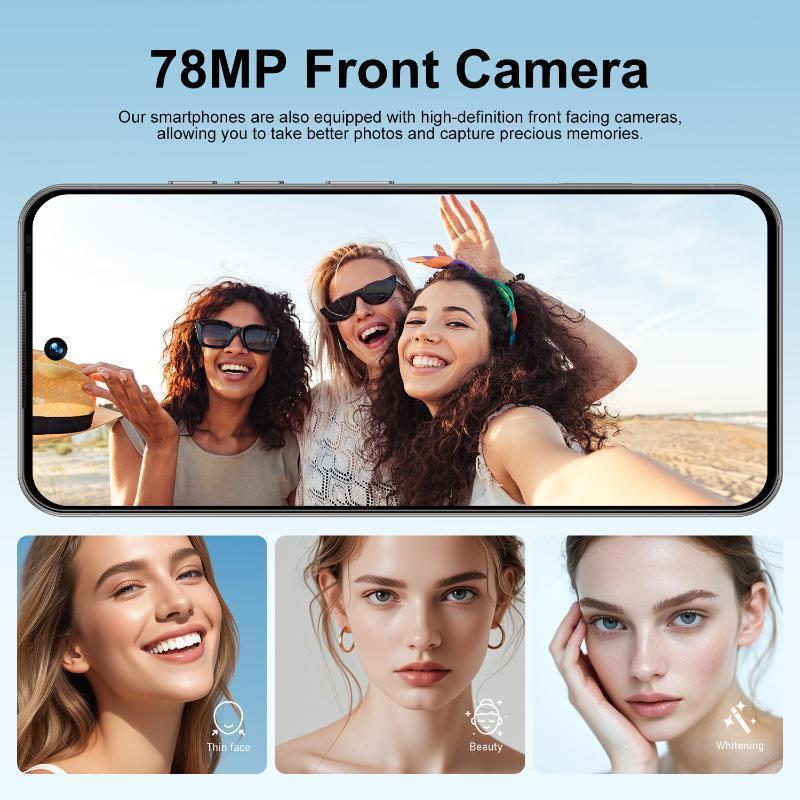 Smartphone  I17ProMax A17 PRO MAX Android Smartphone, 7.3 Inch Dual 108MP+78MP Cameras, Long-Lasting 8000mAh Battery, Fast Charging, OTG Function, Facial Recognition Unlocking,  12GB RAM +512GB ROM, 5G Network, Unlock Cellphone I smart phon