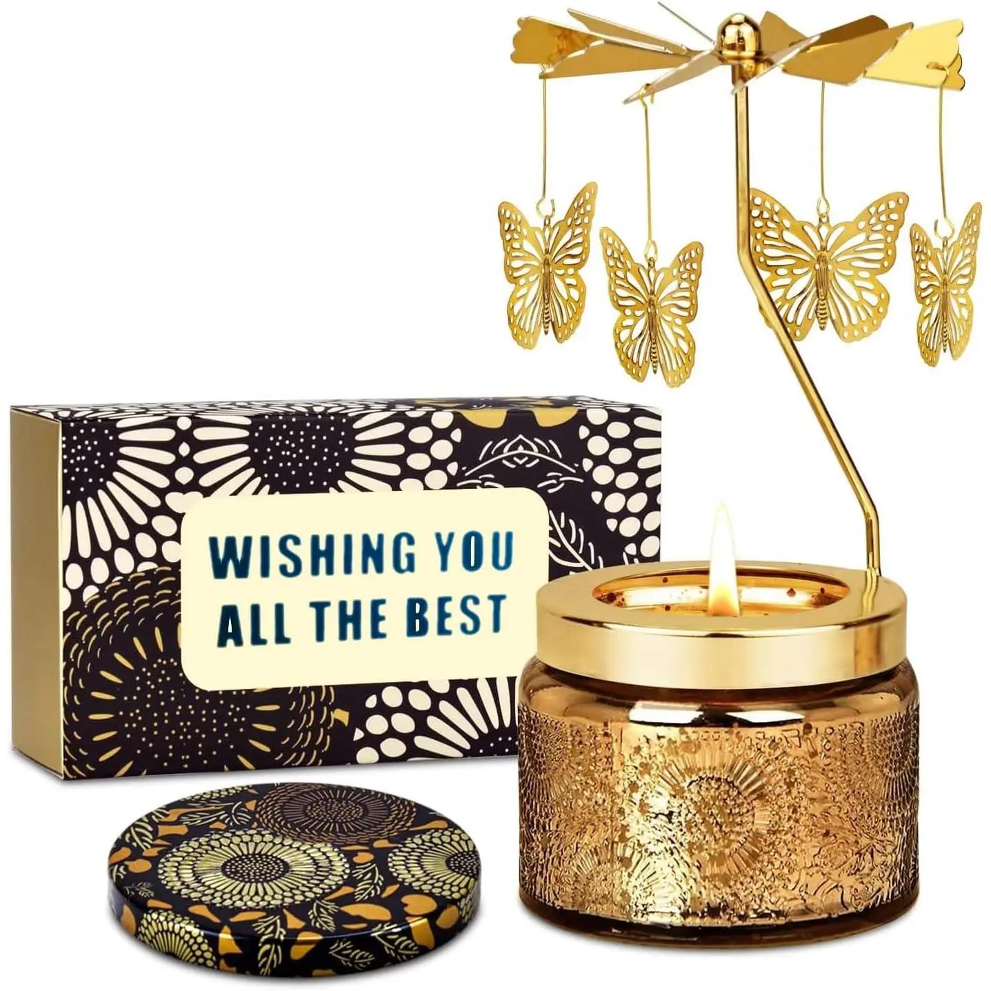 Birthday , Butterfly Candle for Women,  Scented Birthday  for Mom, Grandma, Sister, , Rotatable Candle for Relaxation &