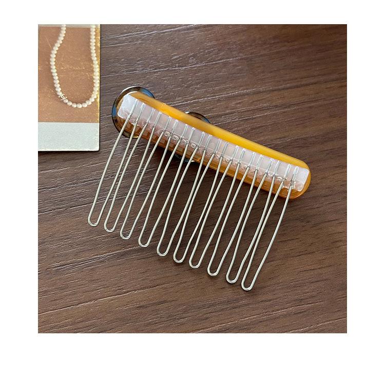 Acetate Bow Comb, Invisible Side Fringe Clip, Reverse Front Hair Pin for Baby Hair Elegant & Versatile