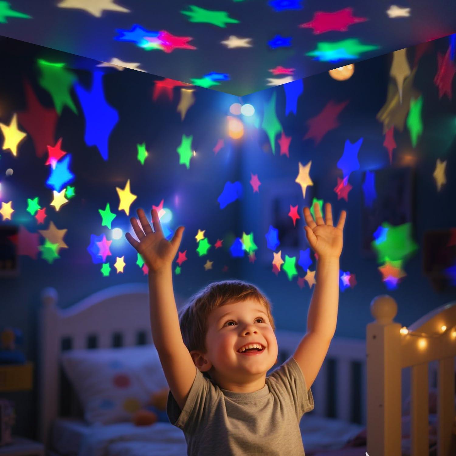 Night Light for ,Dinosaur Night Lights Projector,Remote Dimmable Timer  Projector,360? Slient  Lights for Ceiling Projector,Christmas Birthday Gifts for Boys&Room Decor