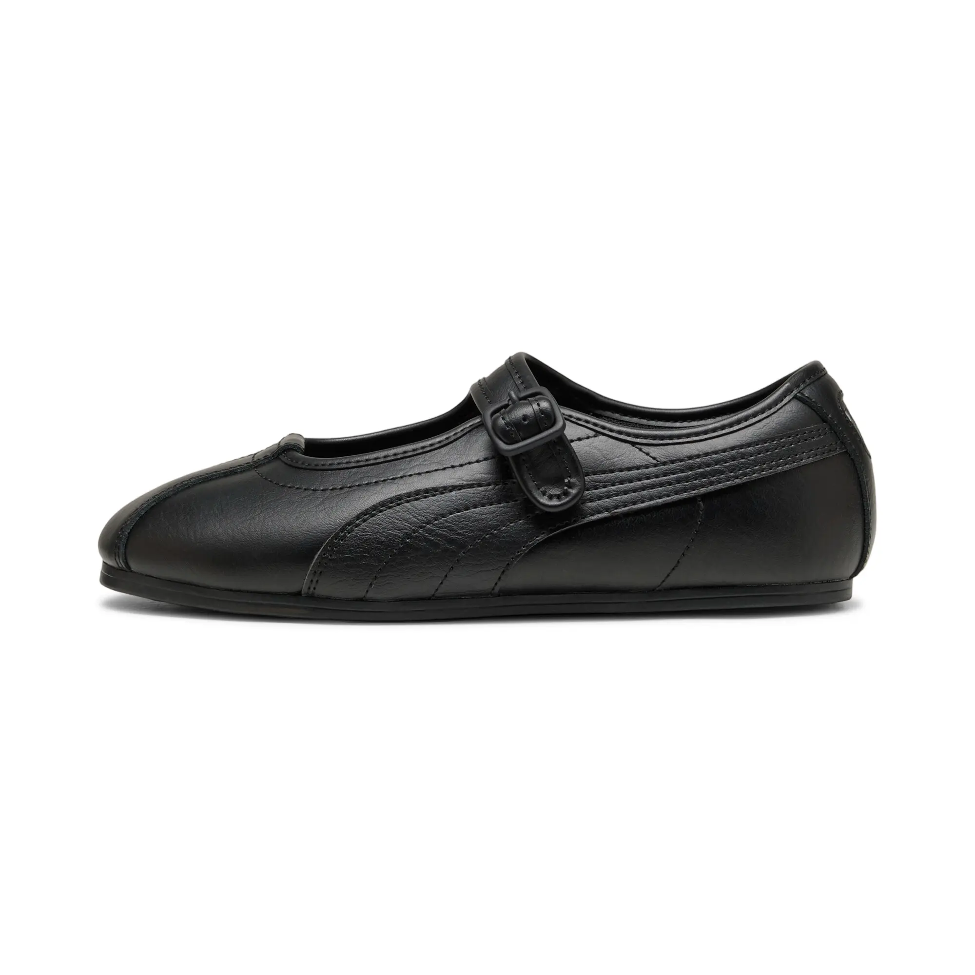 PUMA Tackle Ette L Summer Hollow Out Simple Button Versatile Retro Thin Sole Training Classic Elegant Mary Jane Casual Shoes 408551-01