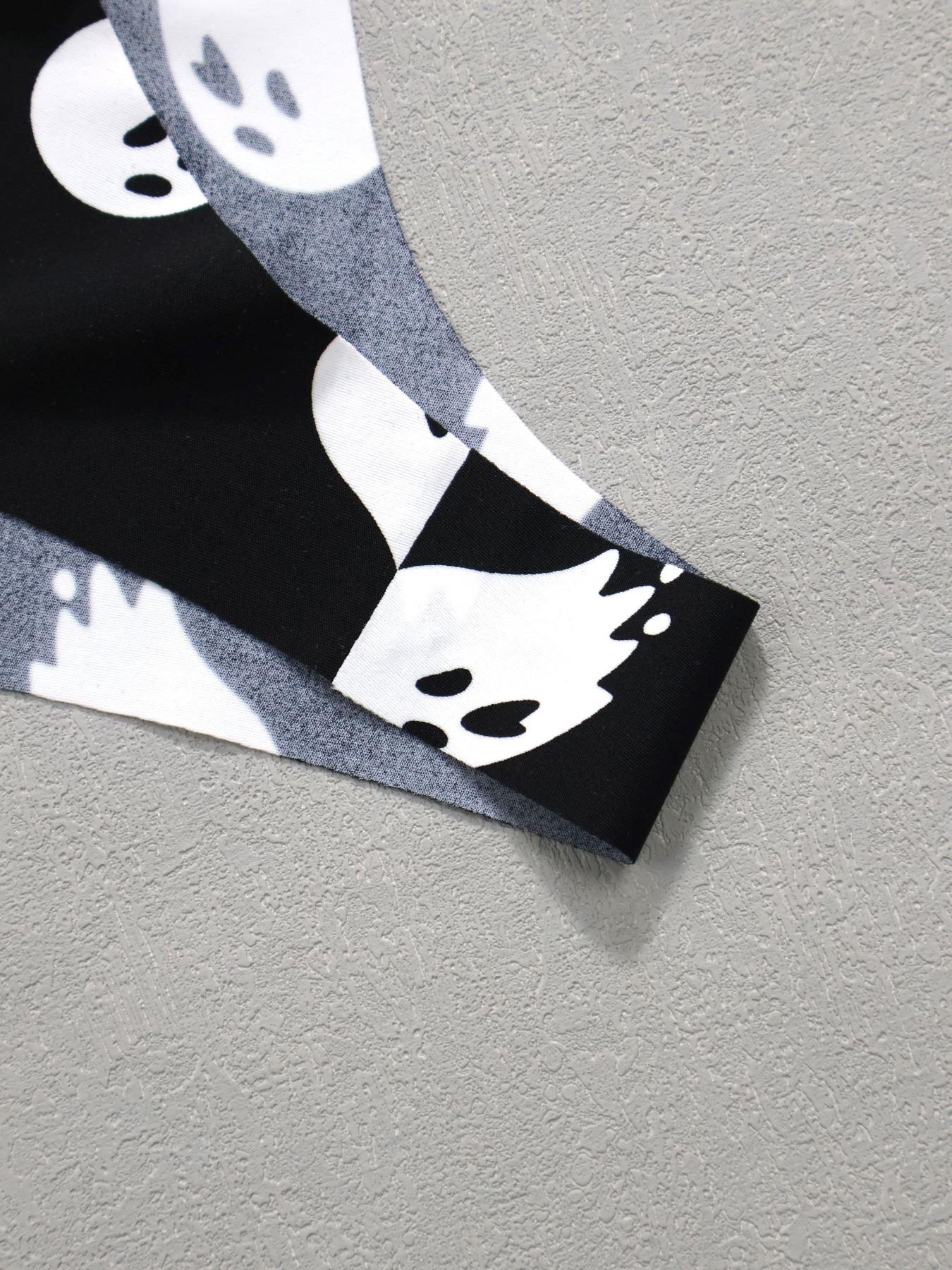 Women's All Over Print Leopard Thong, Soft Cute Comfy Breathable Fitted Panty for Daily Wear, Women's Underwear for All Seasons