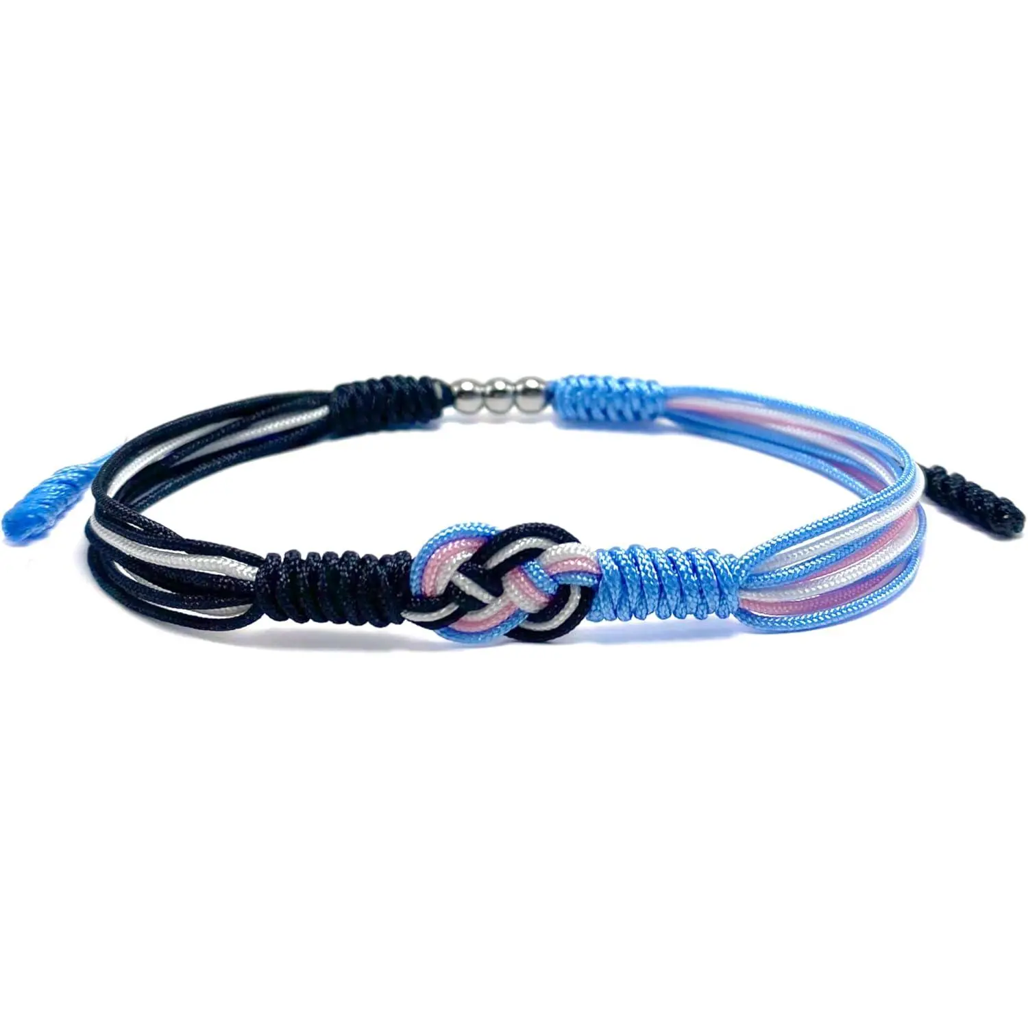 Infinity Love Bisexual Pansexuality LGBTQIA+ Pride Lesbian MLM Love Wrist Wrap Bracelet, Boho Rope Bracelet Bangles for Women Men Thread for Him and Her