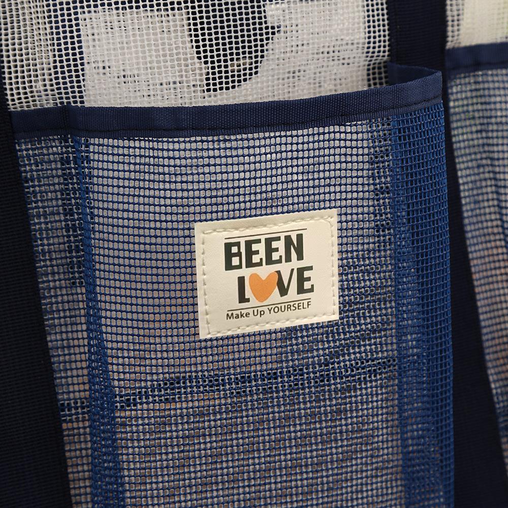 Summer new large-capacity storage bag, lightweight travel cosmetic storage bag, mesh beach quick-dry bag