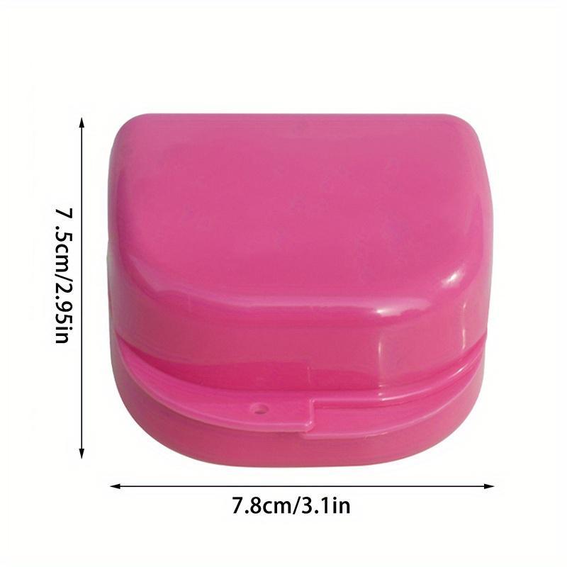 1 Pair Temporary Fake Braces - Customizable Colorful Metal Brackets with Elastic Ligature Ties, Comfortable Oral Tool for Teeth Simulation & Sports (Includes Storage Box), s Daily Blue