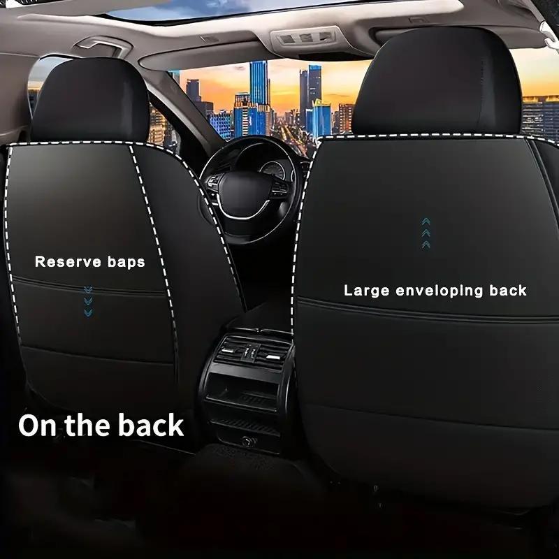 Car Front Seat Cover, 1 Count PU Leather Car Single Front Seat Protector, Universal Logo Car Seat Cushion, Car Seat Protectors, Car Interior Accessories for Men & Women